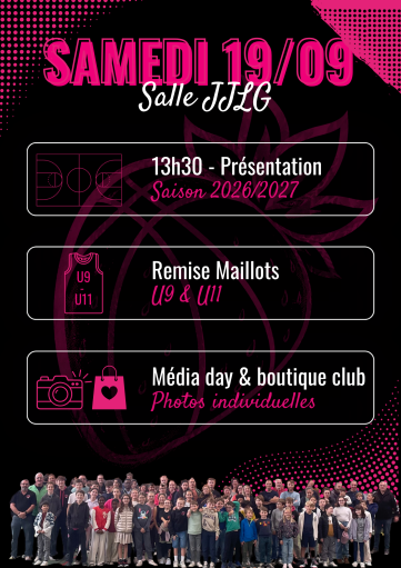 Rentrée du BCP samedi 19/09 à 13h30 à JJ Le Gall